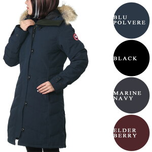 【アウターセール+PT5倍】カナダグース／CANADA GOOSE"LORETTE PARKA・ロレットパーカー"ファー付きレディースダウンジャケット(ブラック・ネイビー・ボルドー・ブルー)2090L 61・67・810／MARINE・NAVY／ELDERBERRY／BLU POLVERE／SLIM FIT