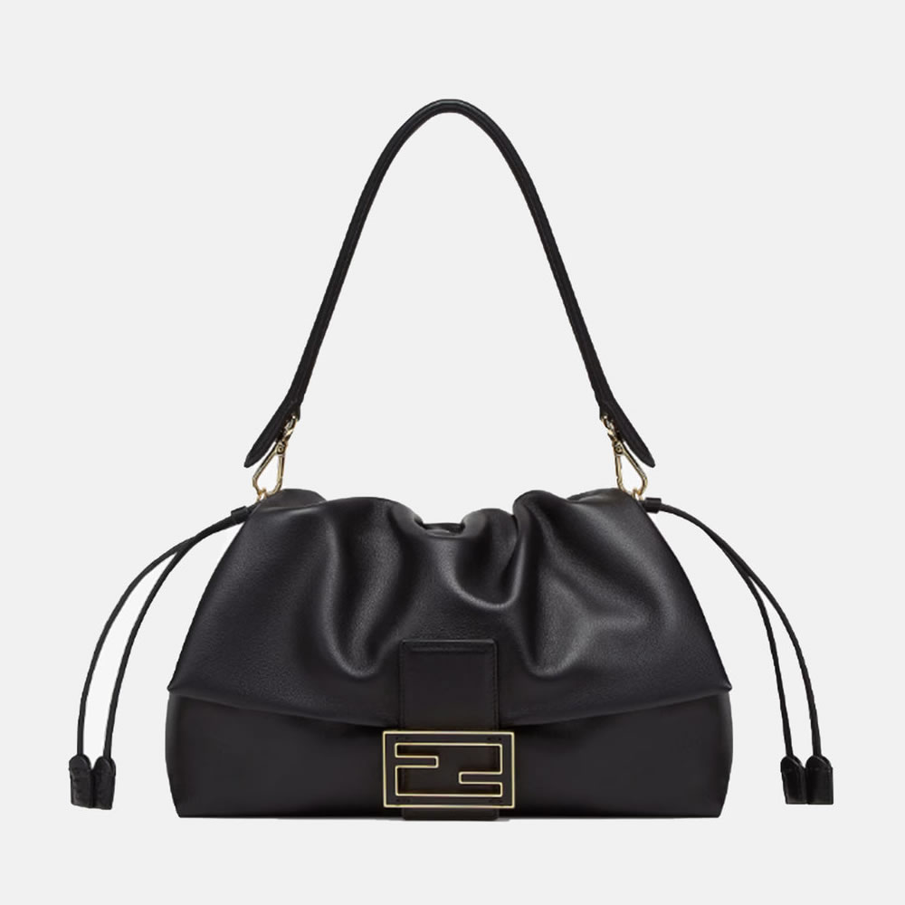 【クーポン5%OFF】フェンディ／FENDI ”MAMMA BAGUETTEラージ・マンマバゲッド" ショルダーバッグ(ブラック)8BR834 AQ0D F0KUR／NERO[返品OK]