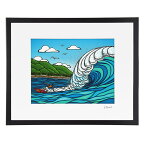 【額付き＆P5倍+クーポン5%OFF】ヘザーブラウン／HEATHER BROWN "ART PRINT W50.8×H40.6cm・PIPELINE STYLE・アートプリント・パイプラインスタイル"Lサイズ横・サイン入り・絵画 HB9417P／PIPELINE STYLE