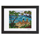 【額付き&クーポン5%OFF+P5倍】ヘザーブラウン/HEATHER BROWN "ART PRINT W35.6×H28.0cm・ISLAND ROMANCE・アイランドロマンス"Mサイズ横・サイン入り・絵画 MP-04IR/ISLAND ROMANCE【返品無料】