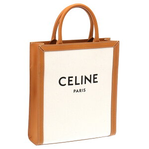 【11/1限定!確率1/2 最大100％P還元】【クーポン5%OFF】セリーヌ／CELINE"SMALL CABAS VERTICAL・スモールカバ ヴァーティカル" プリントキャンバス＆カーフスキン・2WAYトート＆ショルダーバッグ(ナチュラル×タン・ブラウン) 19208 2BNZ 02NT／NATURAL*TAN