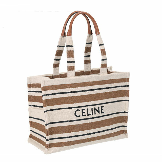 セリーヌ トートバッグ レディース 【PT5倍】セリーヌ／CELINE "ラージ カバ タイス”ジャカード ストライプテキスタイル 2WAYハンド&ショルダーバッグ・クロスボディ(マルチカラー) 19676 2FO21 4ML／MULTI COLOR