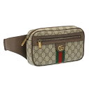 【PT5倍】グッチ／GUCCI"OPHIDIA・オフディア"GGスベルトバッグ・ボディバッグ(ベージュ×エボニー)574796 97SIT 8747／BEIGE*EBONY