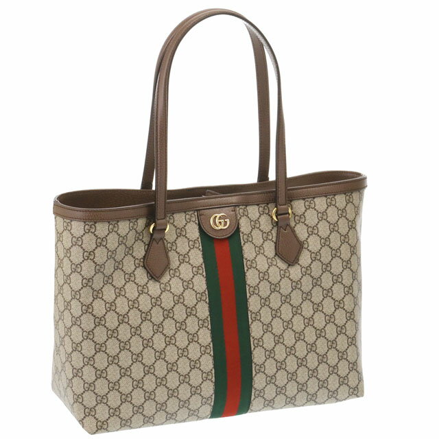 グッチ／GUCCI"オフィディア"GGミディアムトートバッグ(ベージュ×エボニー×ブラウン×グリーンレッド)631685 96IWB 8745／BEIGE*EBONY*BROWN*GREEN*RED