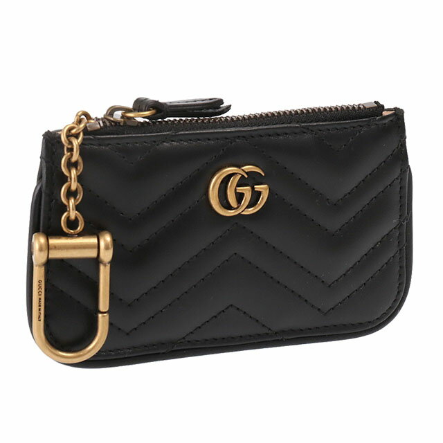 グッチ キーケース 【クーポン5%OFF】グッチ／GUCCI "GGマーモント キーケース"　キーフック付き　カードキー(ブラック) 671773 DTDHT 1000／BLACK