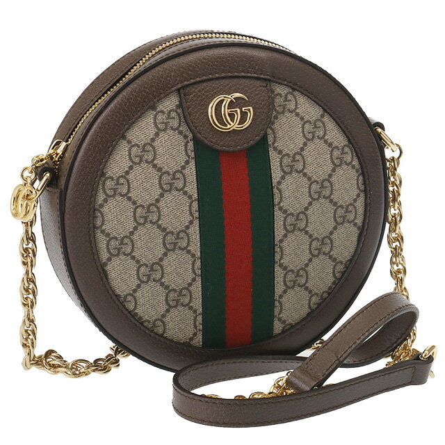 グッチ ショルダーバッグ（レディース） 【P5倍】グッチ／GUCCI "オフィディア"GGミニラウンドショルダーバッグ(ベージュ×エボニー) 550618 96I3B 8745／BEIGE*EBONY