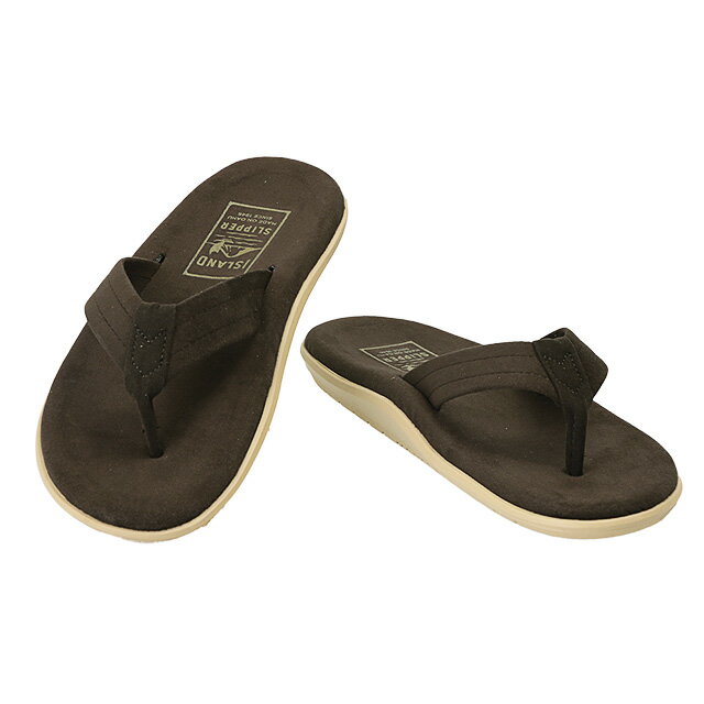 アイランドスリッパ／ISLAND SLIPPER"ULTRA SUEDE MEN'S THONG・ウルトラスエード　メンズ トング"トングサンダル・ハワイ製ビーチサンダル(エスプレッソ)PTU202U／ESPR