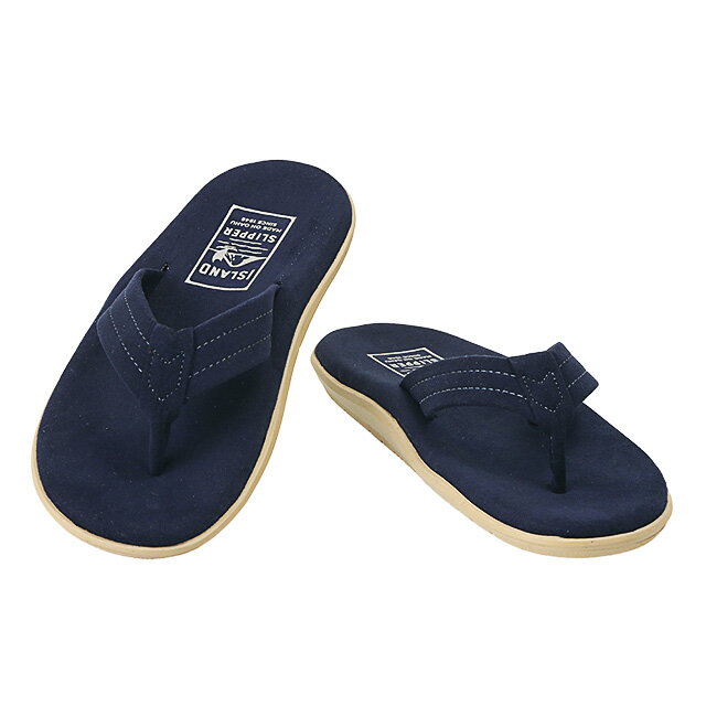 【P5倍】アイランドスリッパ／ISLAND SLIPPER ULTRA SUEDE MEN 039 S THONG ウルトラスエード メンズ トング トングサンダル ハワイ製ビーチサンダル(ネイビー)PTU202U／NAVY