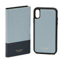 【タイムセール10%OFF】ケイトスペード/KATE SPADE"I PHONE CASES SYLVIA MAGNETIC FOLIO/XR"シルビアマグネティックフォリオ・ハードケース&手帳型ケースセット・アイフォンXR対応カバー(ブルー×ブラック)8ARU6187 431/HORIZON BLUE MULTI