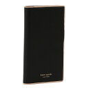 【タイムセール10%OFF】ケイトスペード/KATE SPADE"I PHONE CASES SAM WRAP FOLIO/XR"サムフォリオ・バイカラーデザイン・アイフォンXR対応 手帳型レザーケース・カバー(ブラック)8ARU6166 001/BLACK