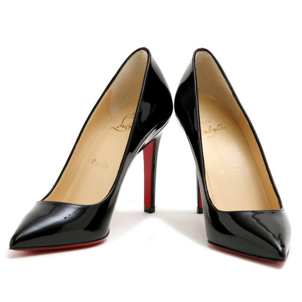 【目玉商品・PT5倍】クリスチャンルブタン／CHRISTIAN LOUBOUTIN"PIGALLE 100 PATENT"ピガール10.0cmピンヒール・ハイヒール・ポインテッドトゥパテントレザーパンプス(ブラック)3080680 BK01／BLACK