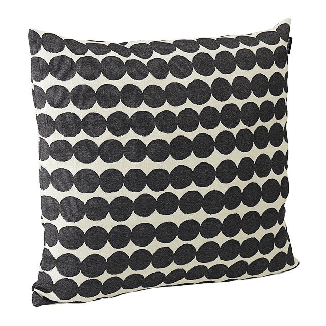 【P5倍】マリメッコ／MARIMEKKO "CUSHION COVER 50*50・クッションカバー"北欧デザイン・ラシイマット・50*50cm (ホワイト×ブラック)68933 190／RASYMATTO・WHITE*BLACK