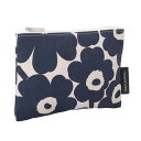 【P5倍】マリメッコ/MARIMEKKO "MINI UNIKKO KAIKA ポーチ "北欧・ミニウニッコ カイカポーチ・財布・コインケース・コスメポーチ・麻混 (コットン×ダークブルー) 70529 851【返品無料】