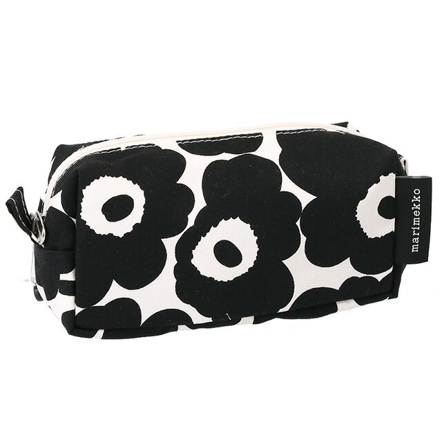 【クーポン5%OFF】マリメッコ／MARIMEKKO "TIISE MINI UNIKKO COSMETIC BAG"ウニッコ コスメポーチ・化粧ポーチ・小物入れ・北欧(ホワイト×ブラック) 71294 190／WHITE*BLACK