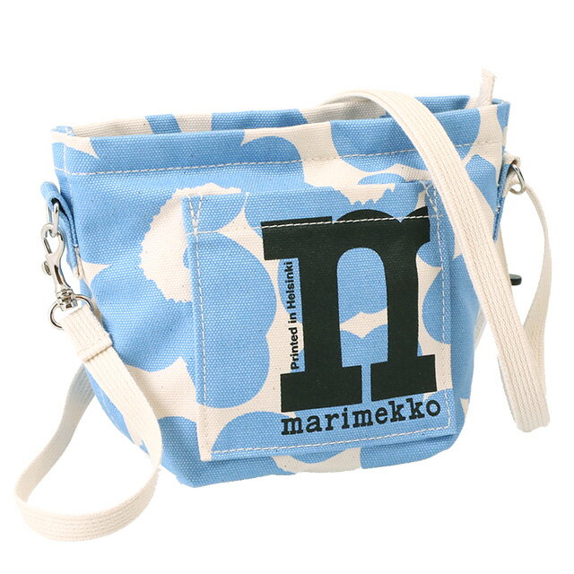 【ゲリラTIME SALE P5倍】マリメッコ／MARIMEKKO MONO MINI CROSSBODY UNIKKO SHOULDER BAG モノ ミニクロスボディ ウニッコショルダーバッグ”(コットン×ライトブルー) 91969 845／COTTON LIGHT BLUE