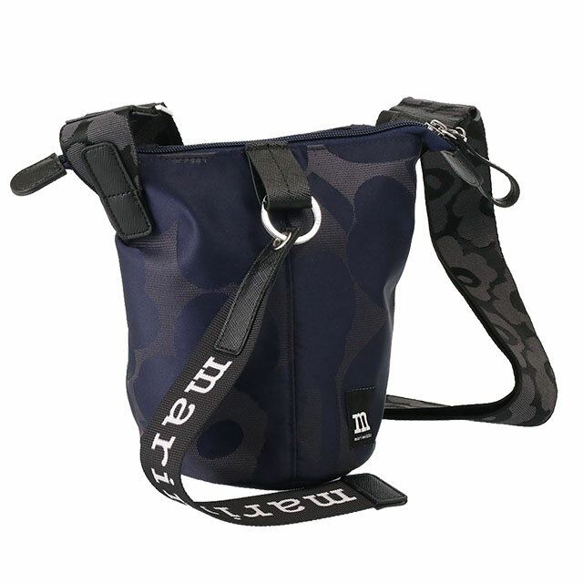 【スーパーSALE割引】【P5倍】マリメッコ／MARIMEKKO "ESSENTIAL BUCKET UNIKKO・エッセンシャルバケツ ウニッコ"北欧デザイン・ウニッコ柄・斜め掛けショルダーバッグ・バケツ型バッグ(ダークネイビー×ネイビー) 92699 550／DARK NAVY*NAVYのサムネイル