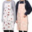 【クーポン5%OFF】マリメッコ／MARIMEKKO "APRON"北欧ウニッコ柄 エプロン(ライトグレー×ホワイト×ダークレッド)(ピーチ×コットン)／73027 915・72563 122