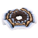 【クーポン5%OFF】ミュウミュウ/MIU MIU "クロシェ シュシュ" ロゴ刺繍・ ヘアゴム・ヘアアクセサリー(ダークブラウン×ライトブルー×ナチュラル) 5IF027 CACAO+CELESTE+NAT 2CWX F04EM【返品無料】