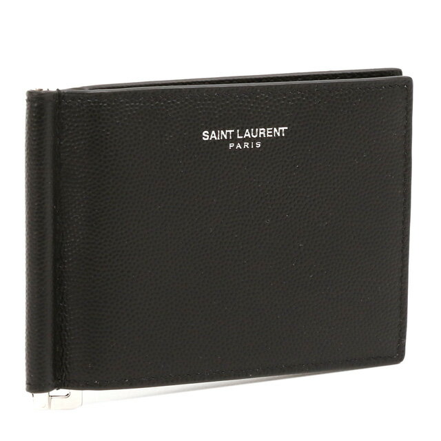 【P5倍】サンローラン・パリ／SAINT LAURENT PARIS "BILL CLIP WALLET・ビルクリップウォレット"マネークリップ・2つ折り財布(ブラック) 378005 BTY0N 1000・^BLACK