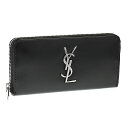 サンローラン 長財布 レディース 【クーポン5%OFF】サンローラン・パリ／SAINT LAURENT PARIS ジップアラウンドウォレット “モノグラム”・カーフレザー・ラウンドファスナー長財布(ブラック) 617415 0SX0E 1000／BLACK