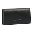 【クーポン5 OFF】サンローラン パリ／SAINT LAURENT PARIS カーフレザー スリム 4連キーケース(ブラック) 685557 BTY0N 1000／BLACK