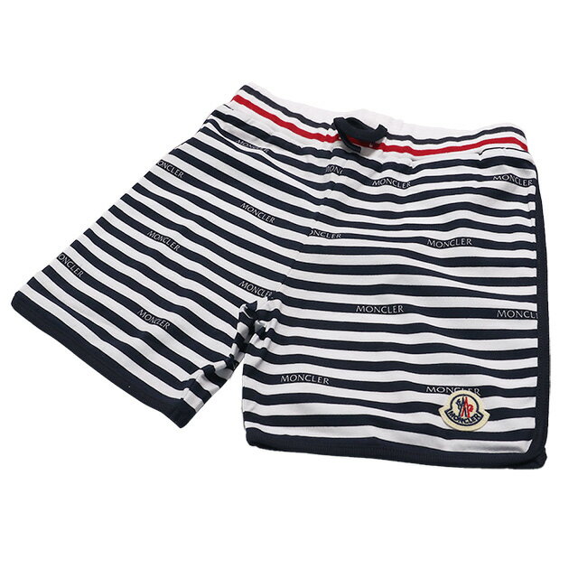 【母の日・5倍】モンクレールベビー・キッズ・ユニセックス／MONCLER BABY KID'Sストライプデザイン・ハーフパンツ(ネイビー×ホワイト)8H711 00 829LY 070／G1／NAVY／12*18・18*24・2A・3A