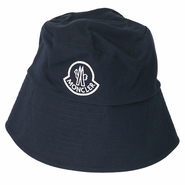 モンクレール 帽子 メンズ 【S/S SALE＆P5倍】モンクレール／MONCLER "BUCKET HAT・バケットハット"レディース 刺繍ロゴデザイン 帽子(ネイビーブルー)3B000 32 0U082 778／NAVY BLUE