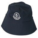 【S/S SALE＆クーポン5 OFF】モンクレール／MONCLER BUCKET HAT バケットハット レディース 刺繍ロゴデザイン 帽子(ネイビーブルー)3B000 32 0U082 778／NAVY BLUE