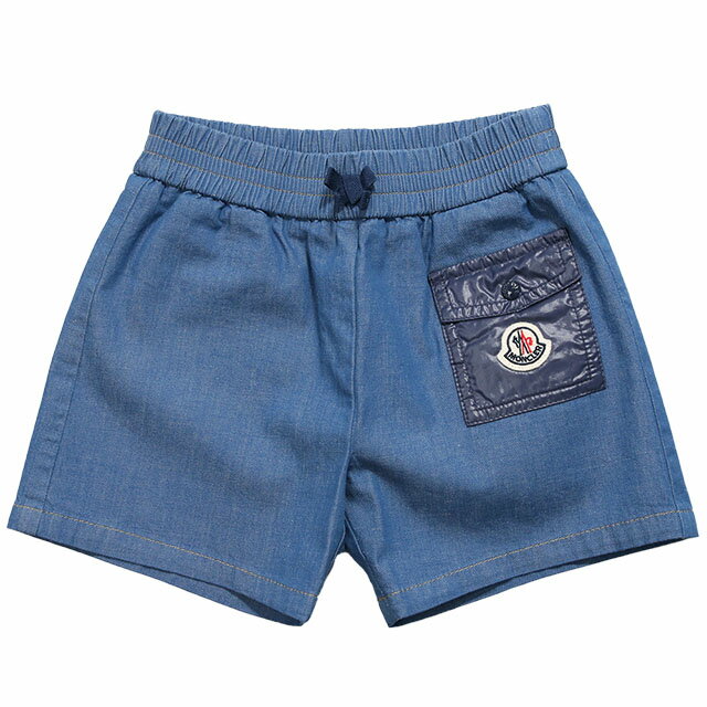 【S/S SALE＆P5倍】モンクレールベビー・キッズ・ユニセックス／MONCLER BABY KID'S ”SHORTS"スエット ハーフパンツ・スエットボトム・ショーツ (ネイビー) 2B000 03 595Z0 757／I1／NAVY／12*18・18*24・2A・3A