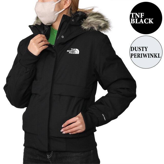 ザ・ノース・フェイス アウトドアジャケット レディース 【クーポン5%OFF】ザ・ノースフェイス／THE NORTH FACE "WOMEN’S ARCTIC BOMBER・レディース アークティック ボンバー パーカー"　ファー&フード付きダウンジャケット NF0A84IY I0E1・JK31／DUSTY PERIWINKLE・TNF BLACK