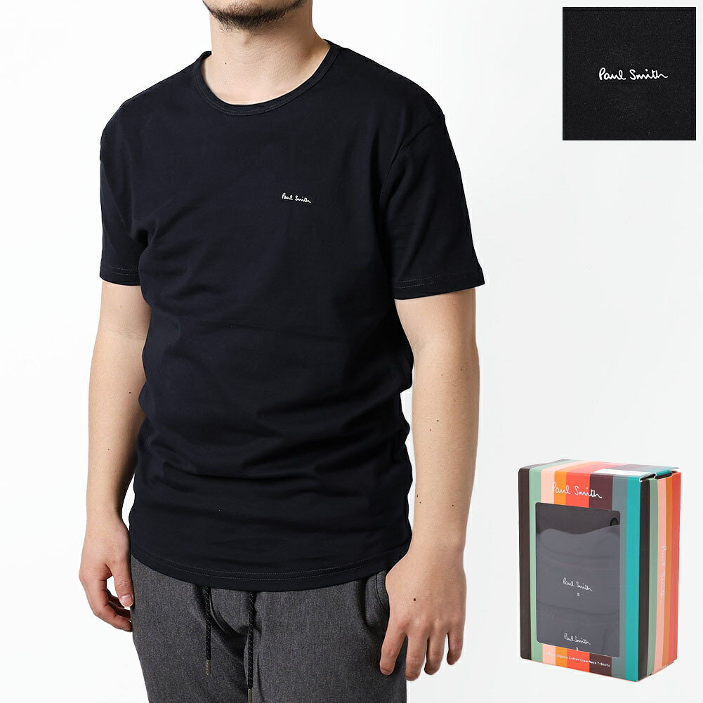 【エントリーでP5】ポールスミス／PAUL SMITH MEN T SHIRT 3 PACK” メンズ オーガニックコットンTシャツ・同色3枚セット(ブラック) M1A-389-M3PK 79／BLACK