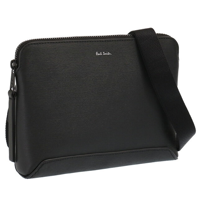 【P5倍】ポールスミス／PAUL SMITH MEN BAG MUSETTE EMB シティエンボス ミュゼットバッグ 斜め掛けショルダーバッグ(ブラック) M1A 7172 ASGRAI 79／BLACK