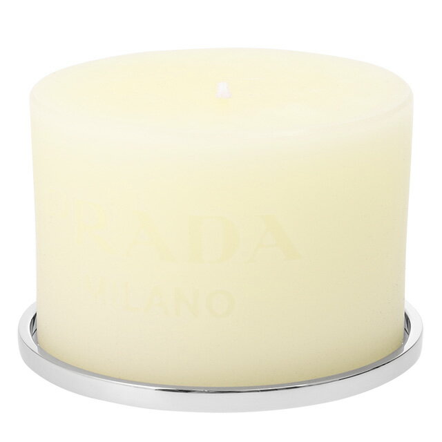 【タイムSALE＆P5倍】プラダ／PRADA キャンドルホルダー・アロマキャンドル(タルコ・ホワイト) 2QJ001 CANDLE(2DY2)TALCO