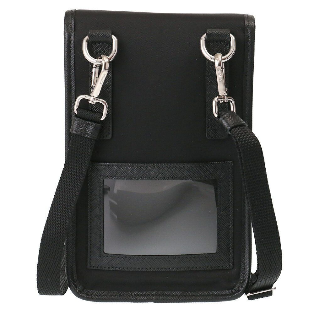 �ڥ����ݥ�5%OFF�ۥץ����PRADA �ɥ����������ȥ�å��� �ʥ�����x���ե������Υ쥶�� ���ޡ��ȥե��󥱡����������� ID�����ȥ�å��շ��ӥ�����(�֥�å�) 2ZH109 TESSUTO + SAFFIANO(2DMH)NERO[����OK]