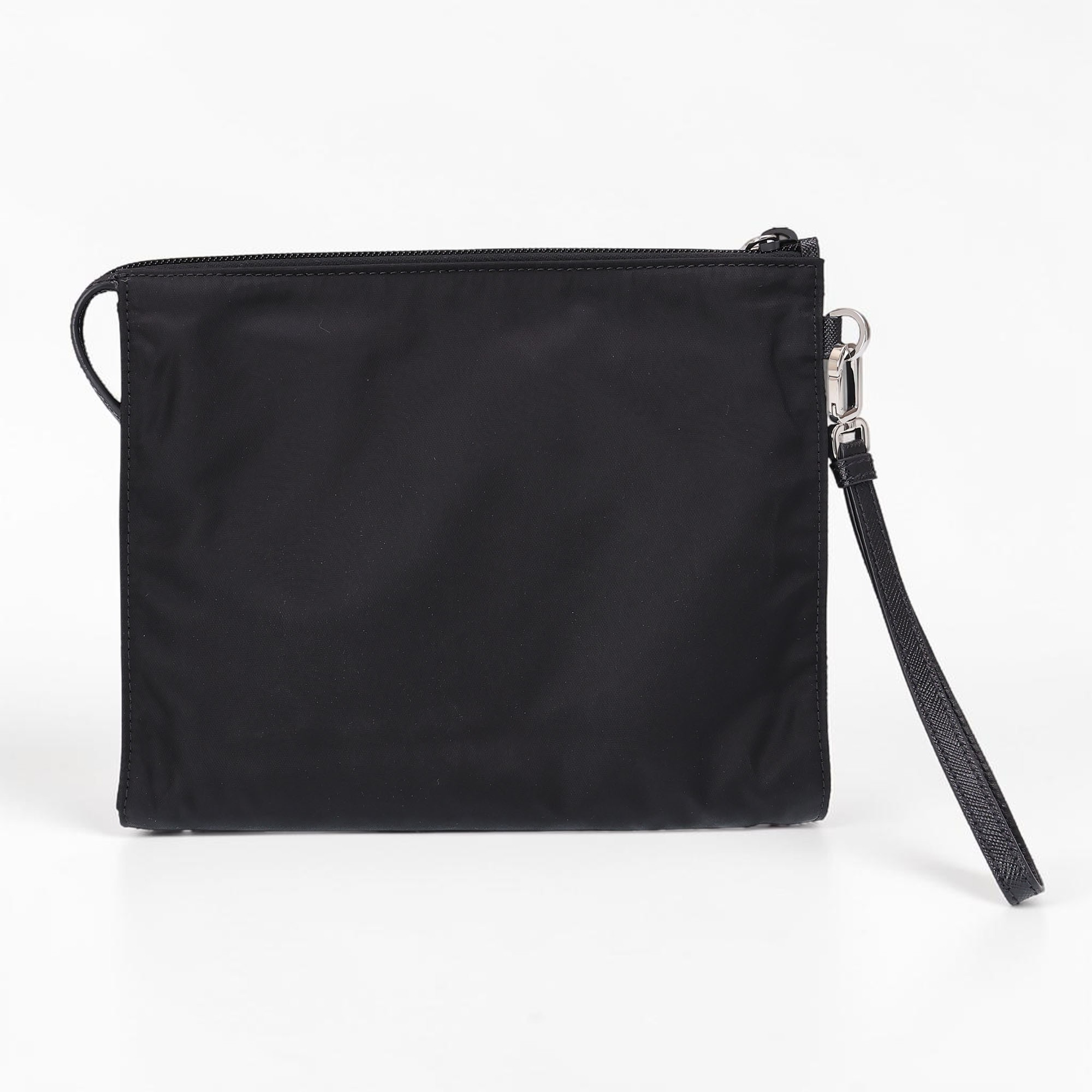 【P5倍】プラダ／PRADA ”Re Nylon xサフィアーノレザー ポーチ