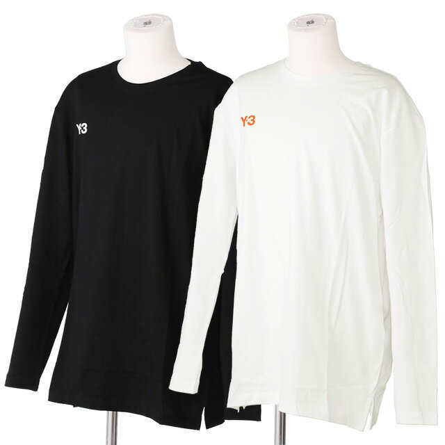 アディダス・ワイスリー／ADIDAS・Y-3 ”U GRAPHIC LS TEE・グラフィックロングスリーブ”メンズ・レディース プルオーバースェット・トレーナー(ホワイト・ブラック) HT4733・HT4734