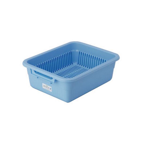 Rakuten - 水切りカゴ No4 320×250×115Hmm ブルー　品番:101-1150701
