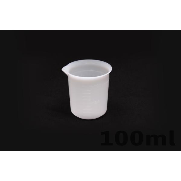 Rakuten - ポリエチレンビーカー 100mL 手なし 目盛付　品番:101-22112