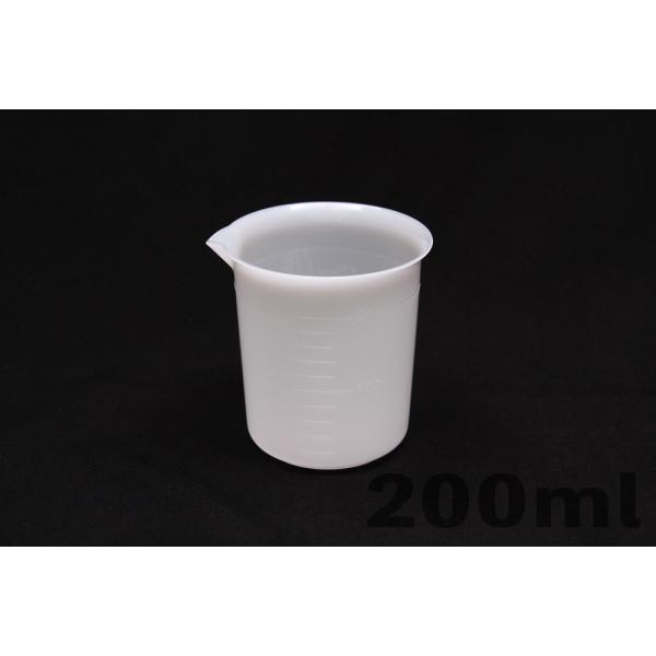 ポリエチレンビーカー 200mL 手なし 目盛付　品番:101-22113