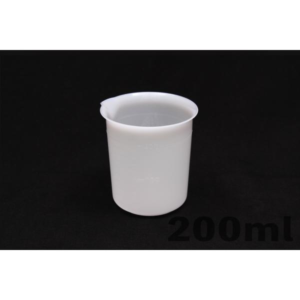 ポリエチレンビーカー 200mL 手なし 目盛付　品番:101-22113