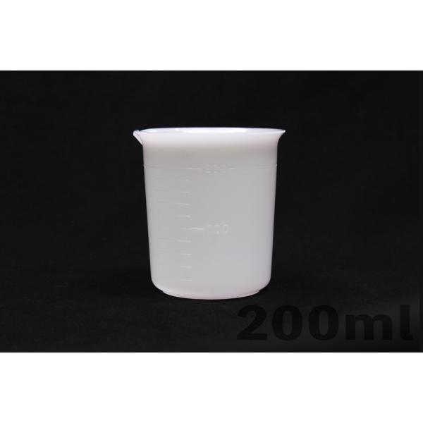 ポリエチレンビーカー 200mL 手なし 目盛付　品番:101-22113