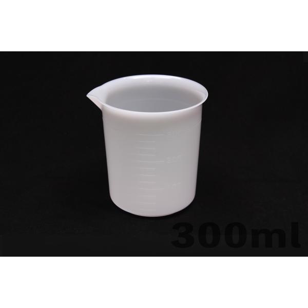 ポリエチレンビーカー 300mL 手なし 目盛付　品番:101-22114