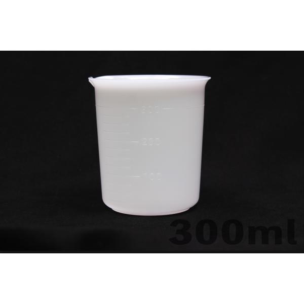 ポリエチレンビーカー 300mL 手なし 目盛付　品番:101-22114