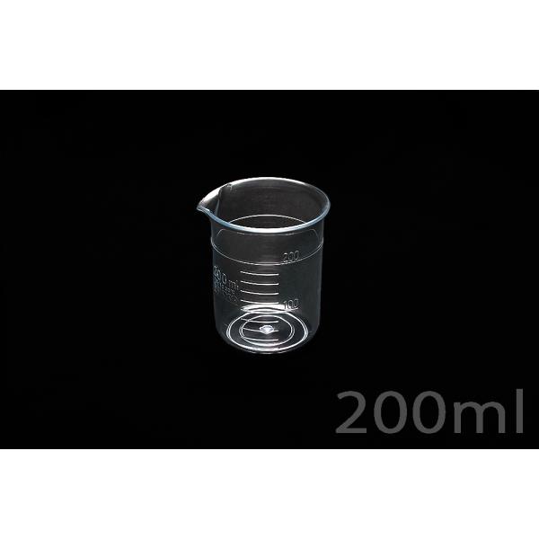 TPXビーカー 200mL 手なし 目盛付　品番:101-22313