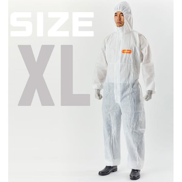 Rakuten - LIVMOA3000防護服　つなぎタイプ　XL 220−03003　品番:304-0013077