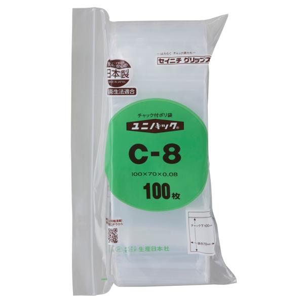 Rakuten - ユニパック C-8 70×100mm 0.08mm厚 （100枚入)　品番:101-5332301