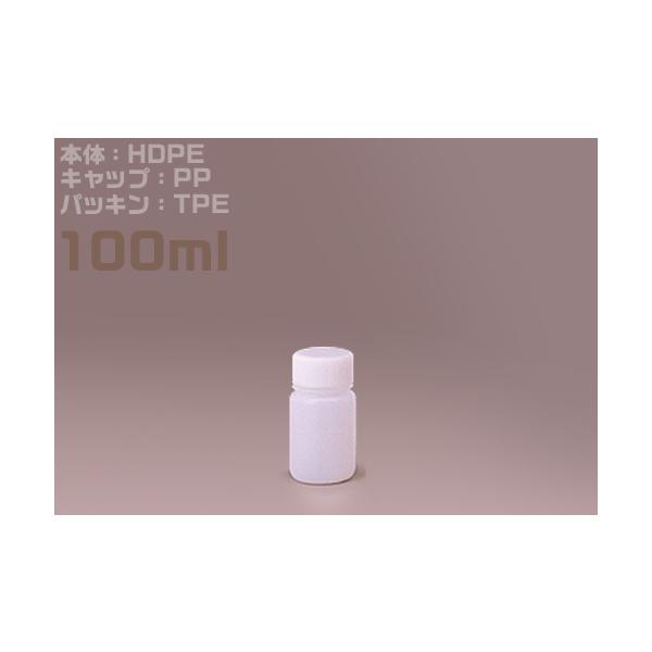 Rakuten - Jボトル白色広口瓶　100ml （200本入）　品番:101-81112