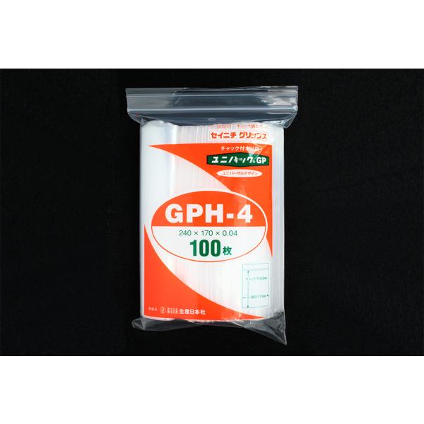 Rakuten - ユニパックGP GPH-4 100枚入　品番:111-67408