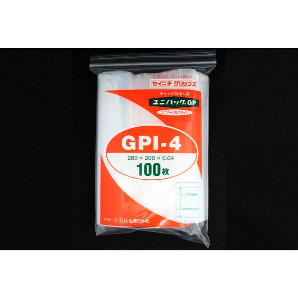 Rakuten - ユニパックGP GPI-4 100枚入　品番:111-67409