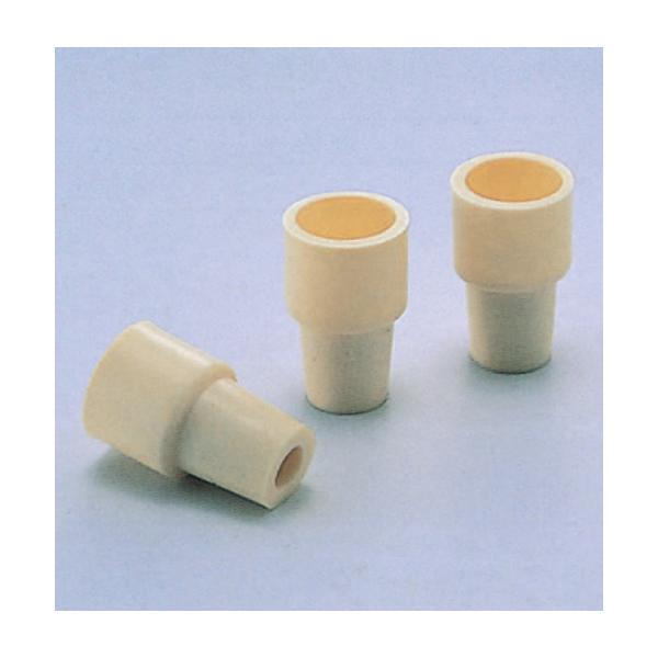 クリームW栓「合成ゴム」W-15 （15mm試験管用)　品番:101-51407